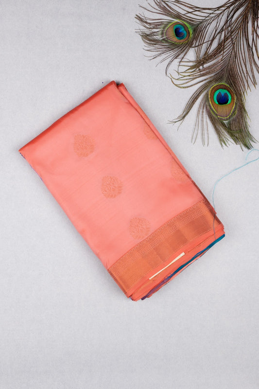 Peach Pure Touch Silk Saree
