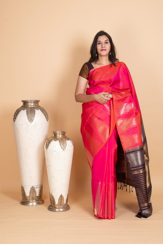 Dual Tone Pink and Bean Dates Brown