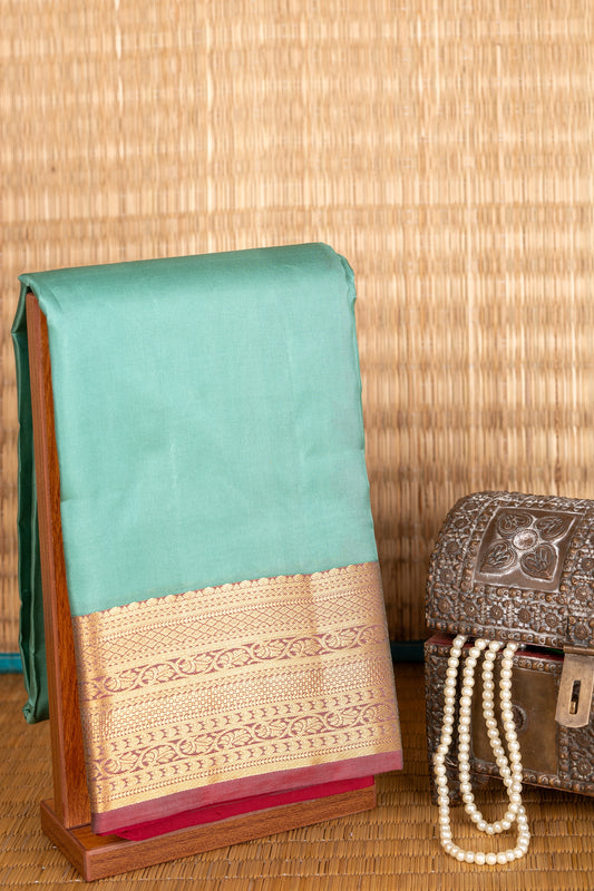 Pastel Green Pattu Saree