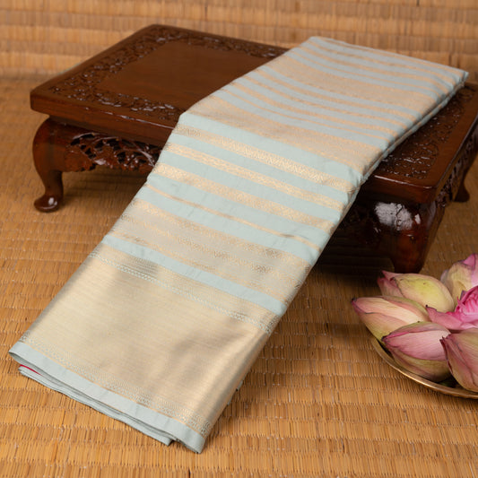 Powder blue and Reddish pink soft silk saree