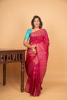 Magenta pure kanchi silk saree
