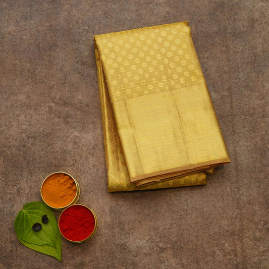 Golden tissue silk saree