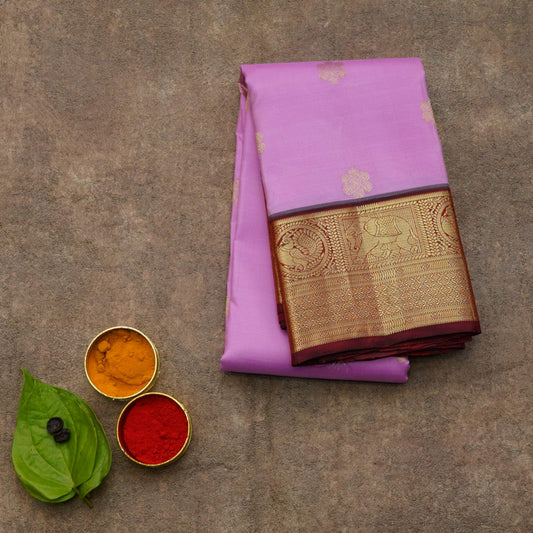 Pink colour silk saree