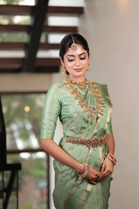 Green Kanjivaram Saree