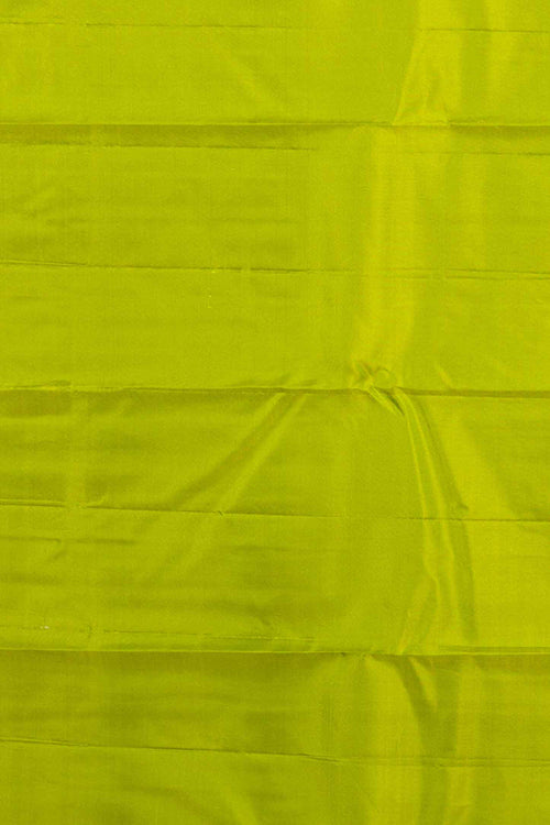 Pastel chocolate temple border silk saree