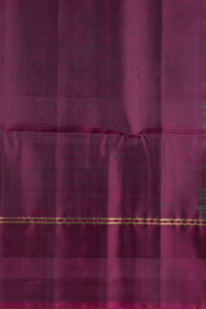 Turquoise soft silk saree