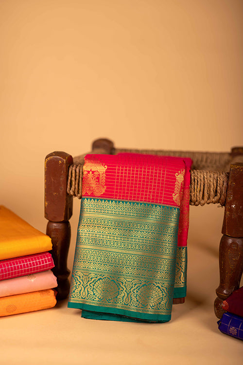 Pink Semi Soft Silk Saree