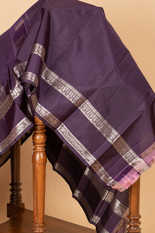 Pink Mauve Silk Saree