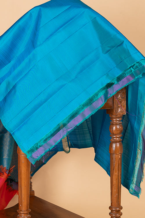 French rose kanjivaram silk saree