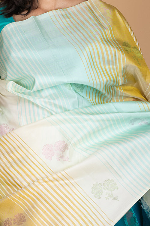 Pure OffWhite Silk Saree