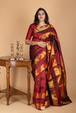 Maroon Kanchipuram Pattu Saree