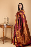 Maroon Kanchipuram Pattu Saree