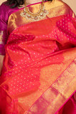 Orange Ayiram Butta Silk Saree