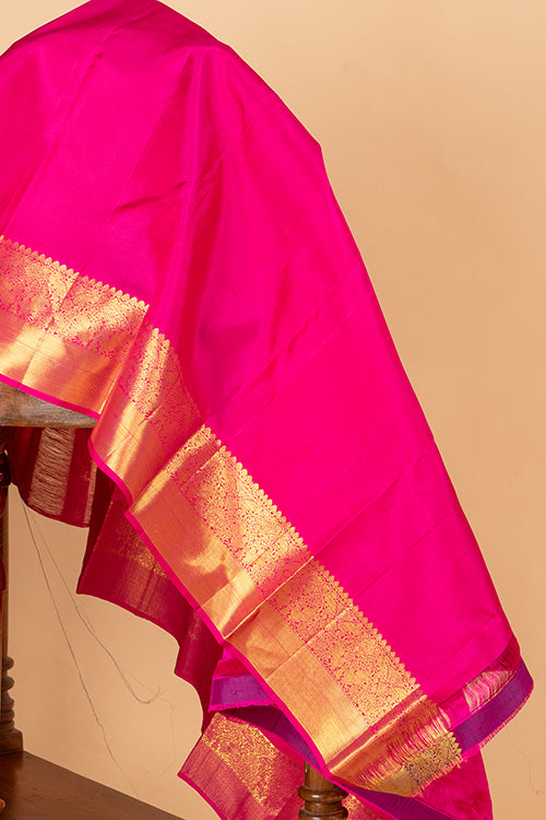 Orange Ayiram Butta Silk Saree