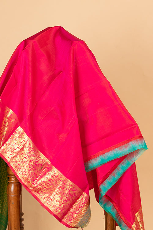 Green soft silk saree