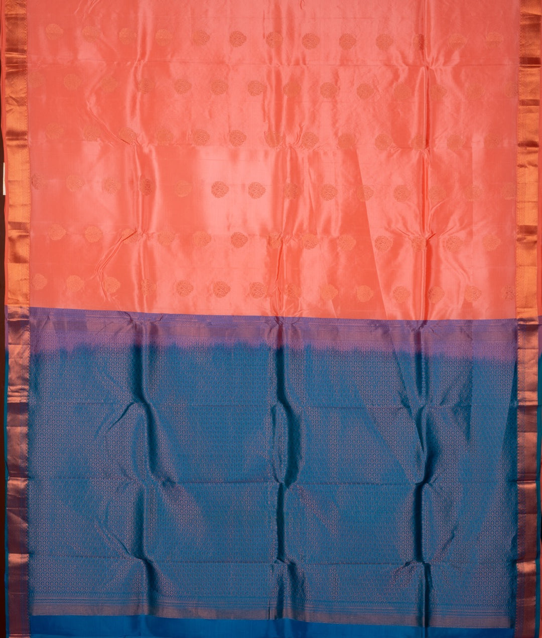 Peach Pure Touch Silk Saree