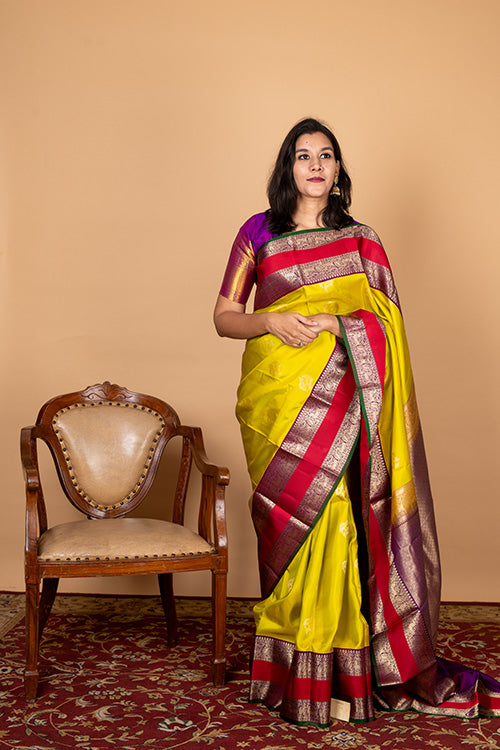 Green pattu saree