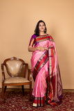 Pastel Pink Kanjivaram Silk Saree