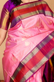 Pastel Pink Kanjivaram Silk Saree