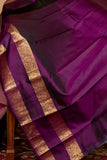 Pink and purple shot silk saree