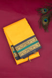 Yellow and black sico saree