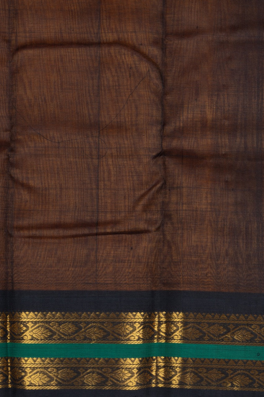 Yellow and black sico saree