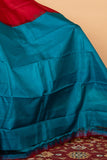 Red temple border kanjipuram silk saree