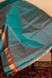 Chocolate and brown pure silk saree