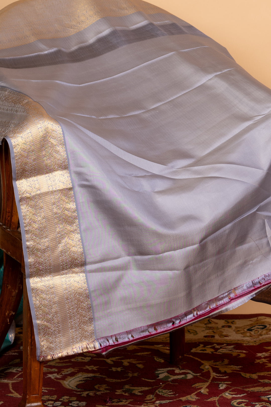 Aqua Blue Silk Saree