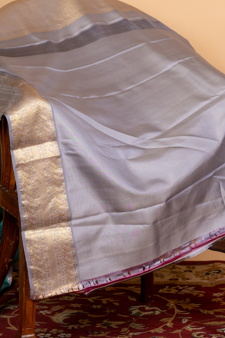 Aqua Blue Silk Saree