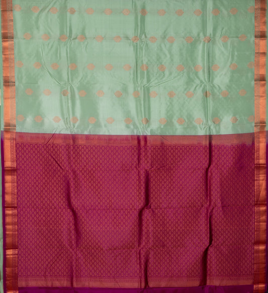 Pastel Green Pure Touch Silk Saree
