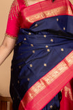 Navy Blue Silk Saree