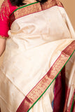 Off White Kanjivaram Pattu Saree