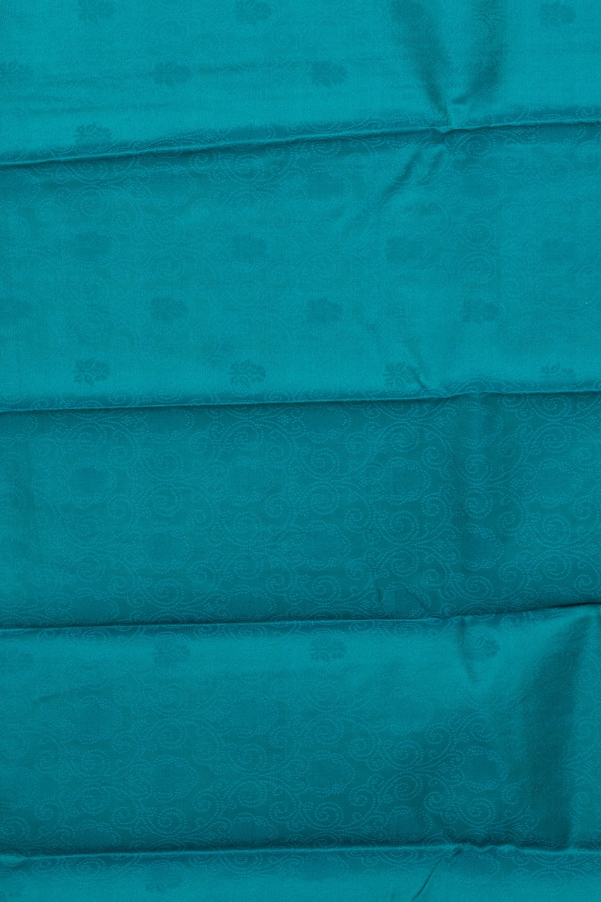 Peachish Orange Borderless Pure Touch Silk Saree