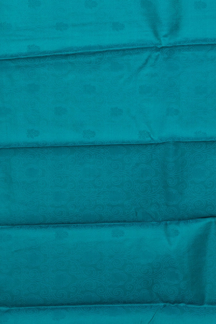 Peachish Orange Borderless Pure Touch Silk Saree