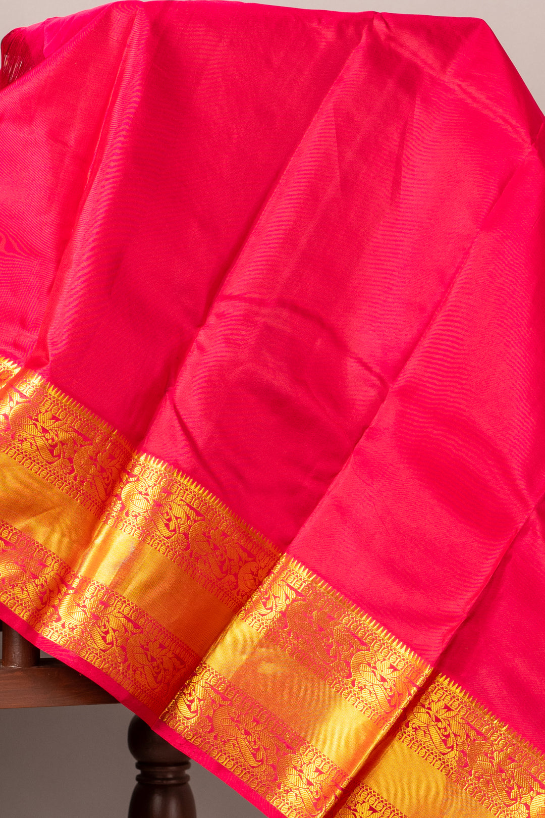 Yellow and Pink Pattu Saree