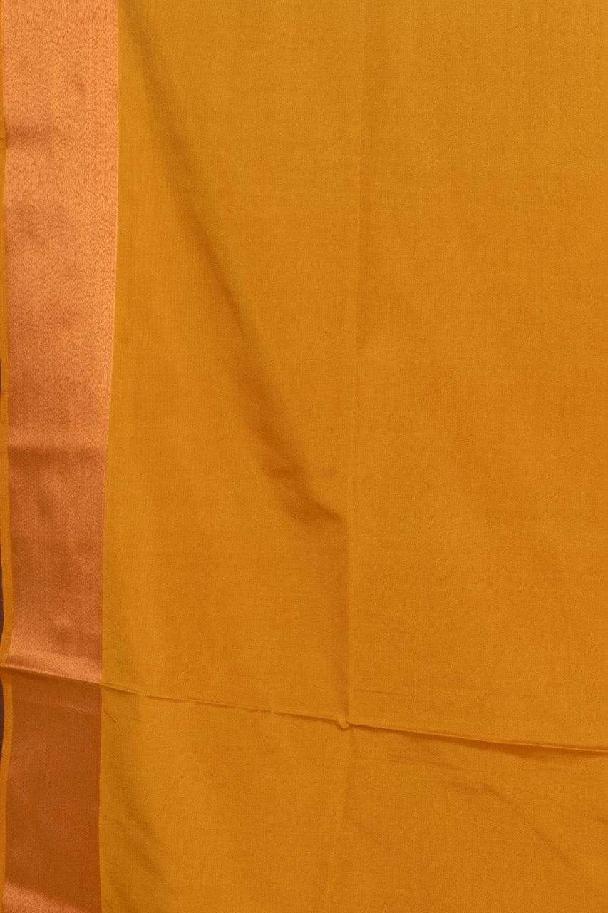 Navy Blue Brocade Semi Soft Silk Saree