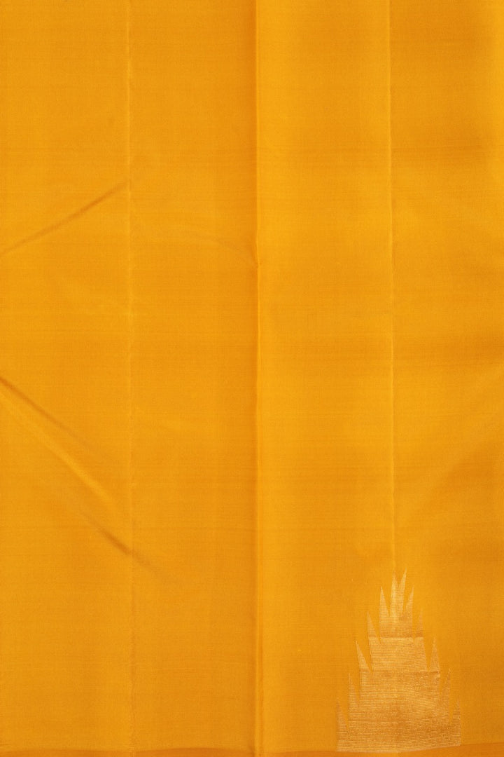 Purple temple border silk saree