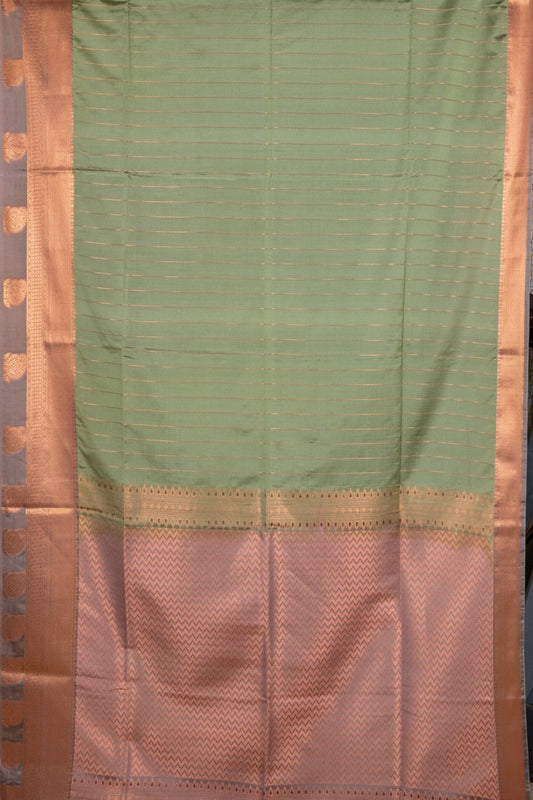 Pastel Green Semi Soft Silk Saree