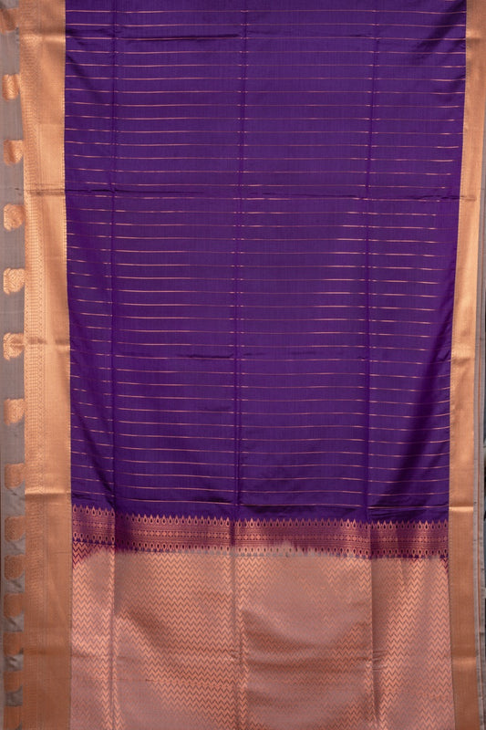 Purple Semi Soft Silk Saree