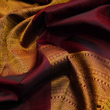 Maroon Borderless Kanchipuram Silk Saree