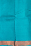 Green small border silk saree