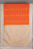 Pumpkin Orange and Light Grey Semi Silk Saree