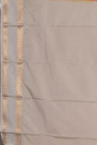 Pumpkin Orange and Light Grey Semi Silk Saree