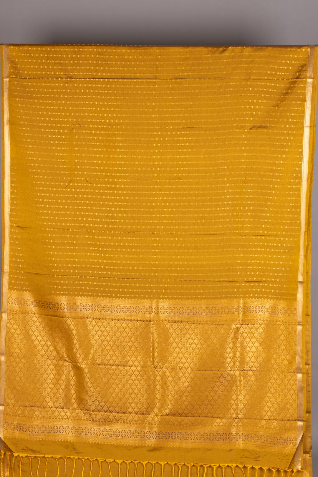 Mustard Semi Silk Saree