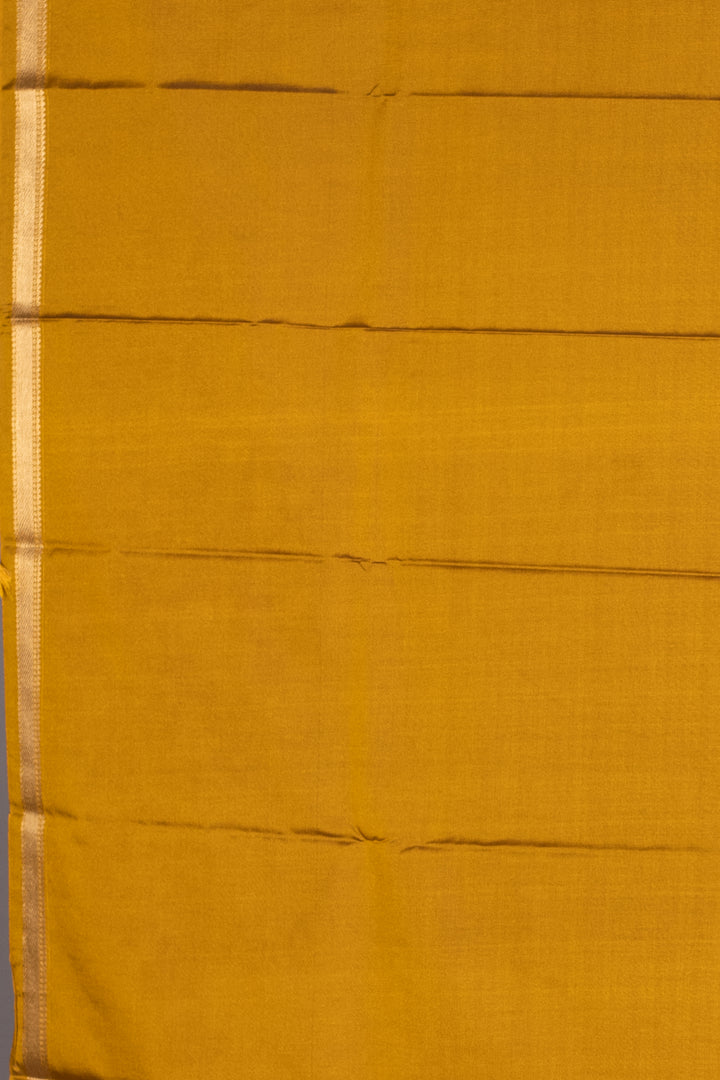 Mustard Semi Silk Saree