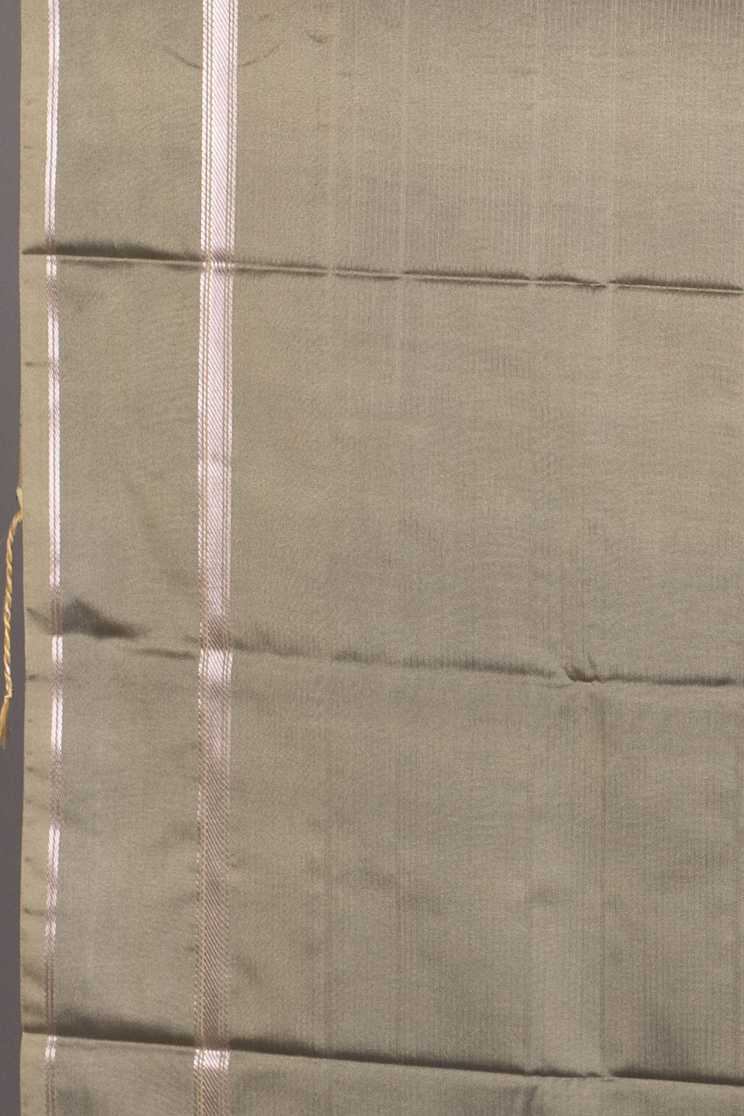 Navy Blue and Tea Green Semi Silk Saree