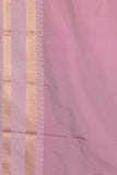 Navy Blue and Baby Pink Semi Silk Saree