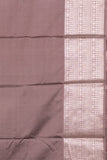 Forest Green and Mauve Semi Silk Saree