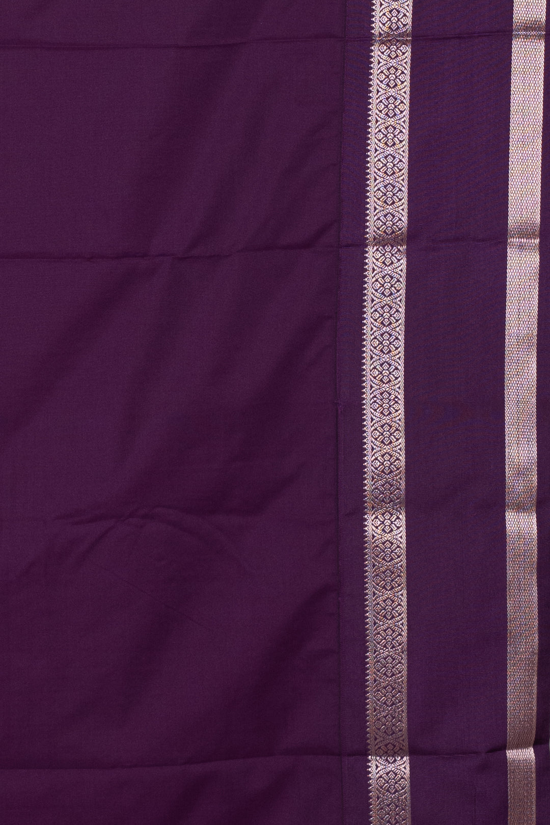 Baby Pink and Purple Semi Silk Saree